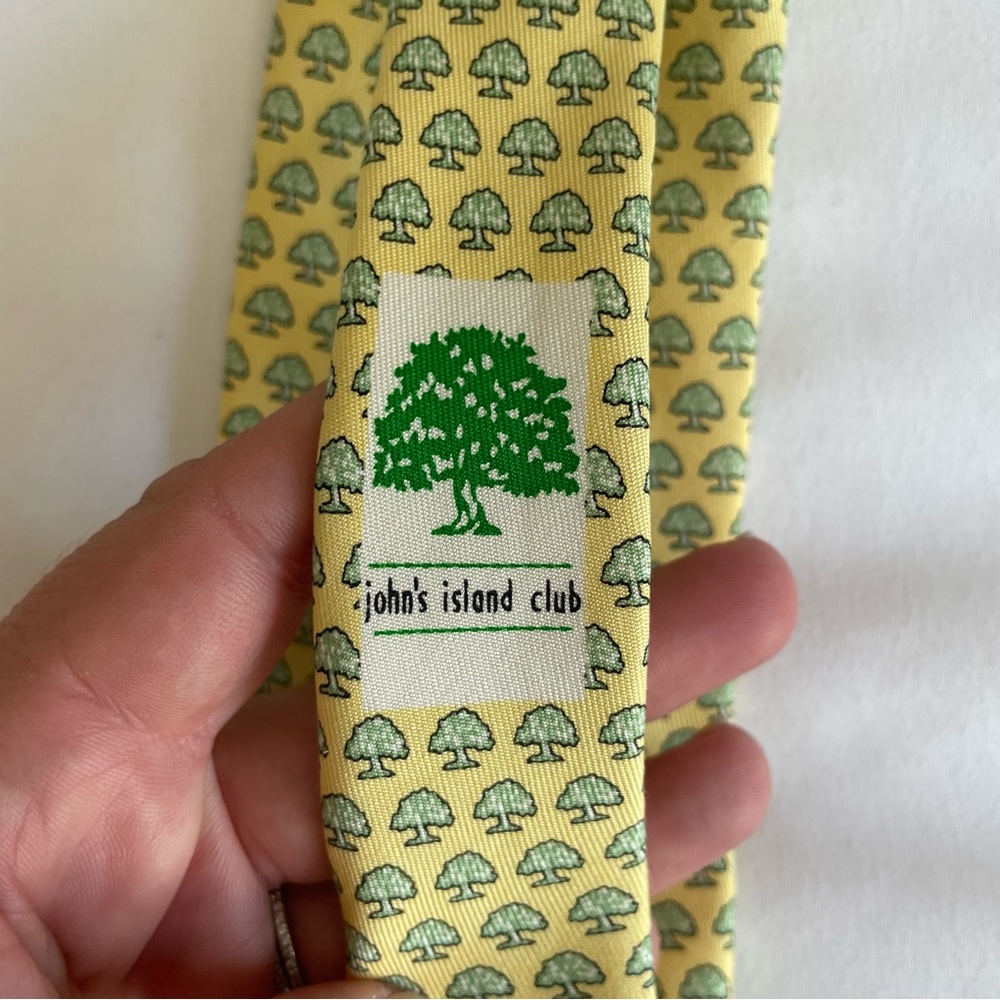 Vineyard Vines 100% Silk John's Island Club Florida Tree Custom Collection Tie - Picture 5 of 11